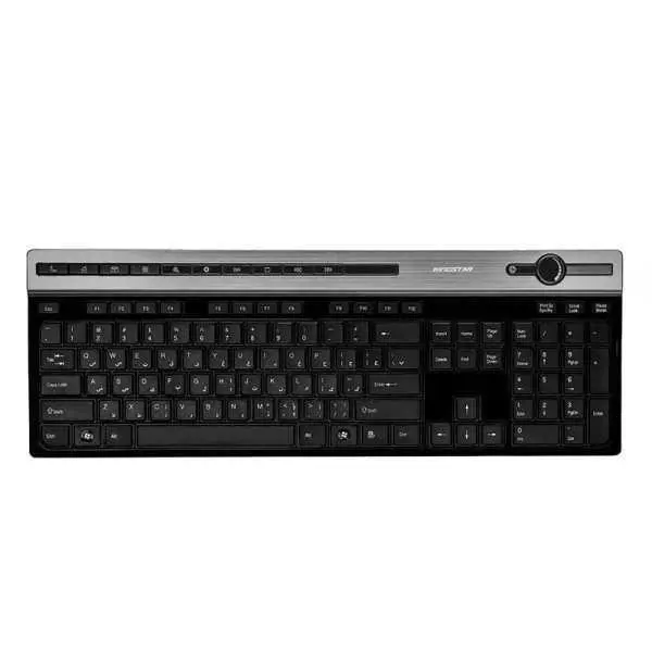 تصویر محصول کیبورد بی سیم کینگ استار مدل KB92W با گارانتی 12 ماهه شرکتی مشکی
